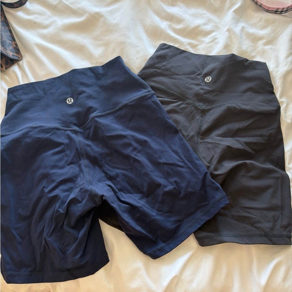 lululemon athletica Navy and Black Bike Shorts